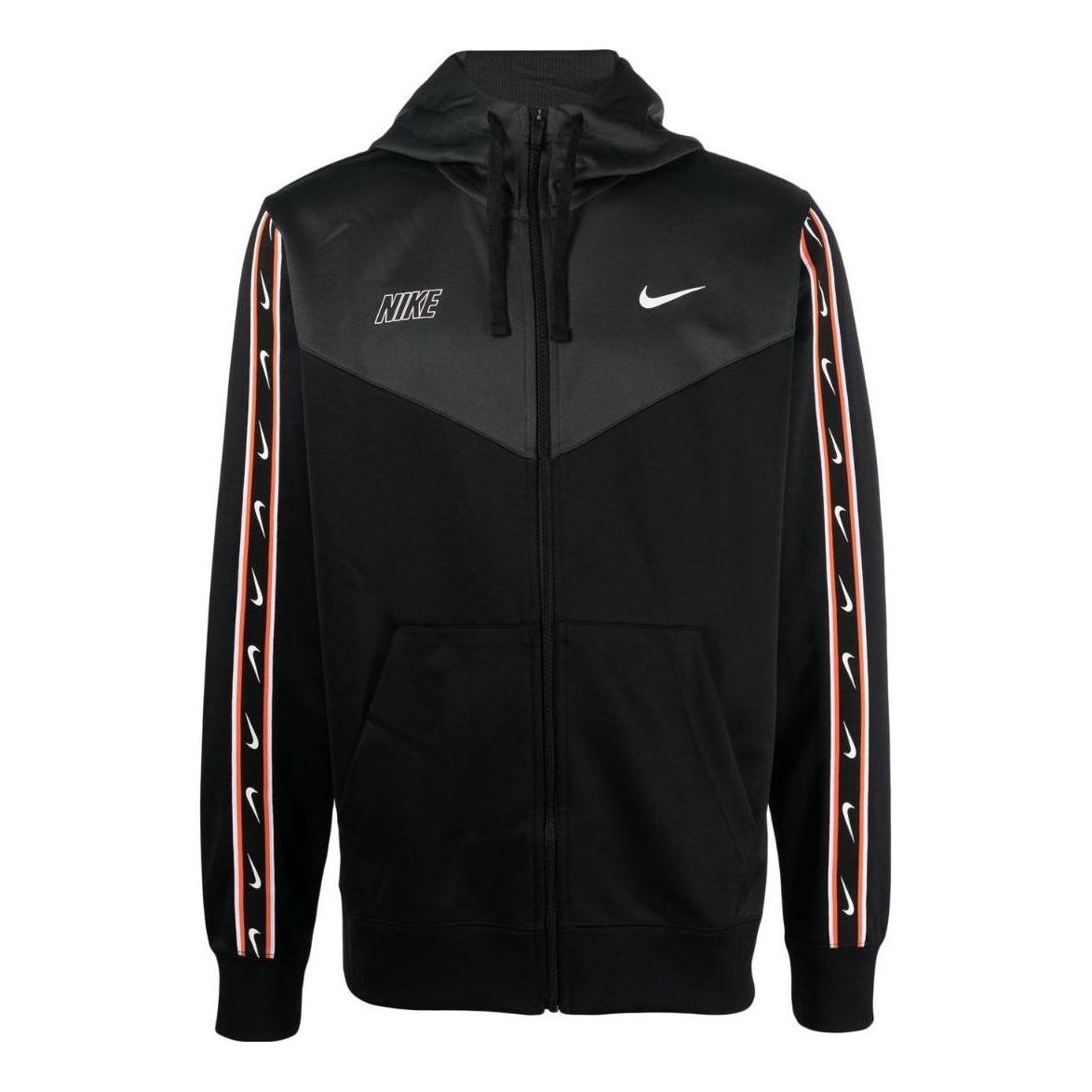 Nike Sportswear Repeat Full-Zip Hoodie 'Black' DX2025-010