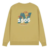 New Balance Logo Graphic Print Sweatshirt Asia Sizing 'Yellow Green White' AMT24370-BYC
