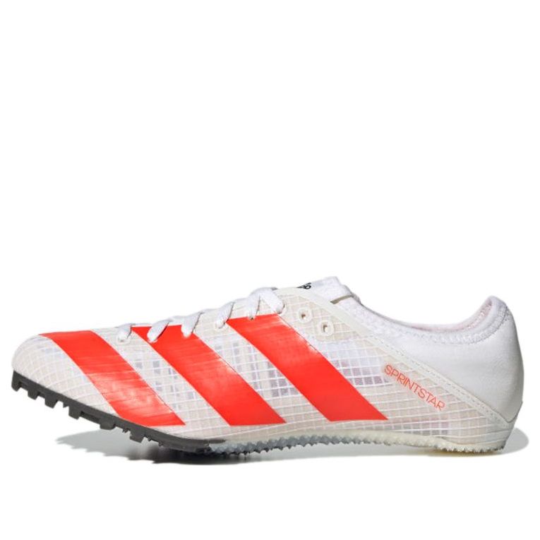 (WMNS) adidas Sprintstar Spikes 'White Solar Red' FY4121