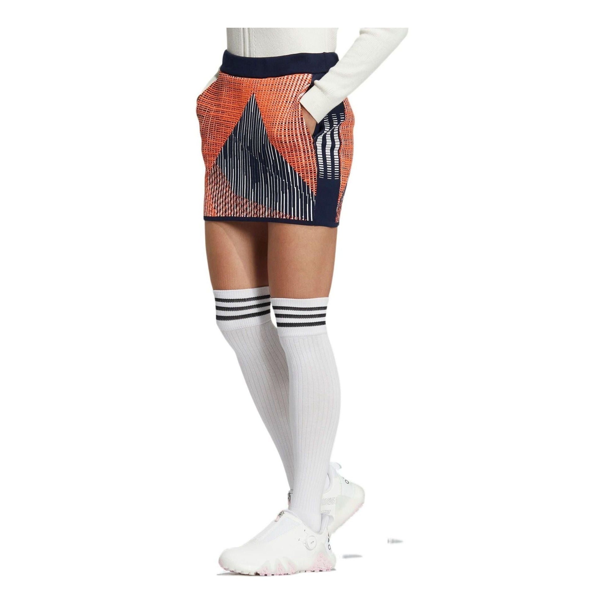 (WMNS) adidas statement Skirt Asia Sizing 'Orange' HG1686