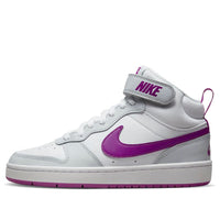 (GS) Nike Court Borough Mid 2 'Pure Platinum Vivid Purple' CD7782-009