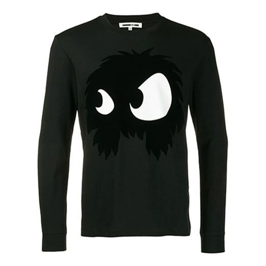 McQ Alexander McQueen Small Monster Printing Long Sleeves Unisex Black 462463-RKH52-1068