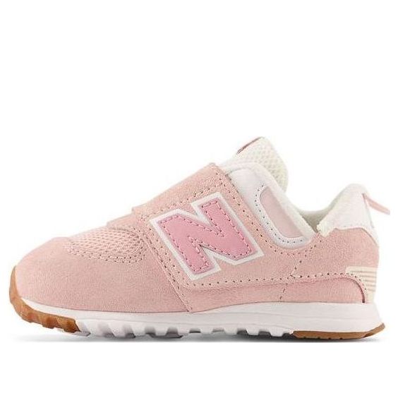 (TD) New Balance 574 NewB Hook & Loop 'NB Athletics  Crystal Pink' NW574CH1
