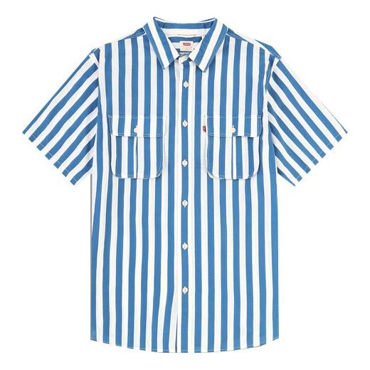 Men's Levi's lapel Short Sleeve Shirt Blue 39152-0003
