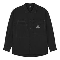 New Balance FW22 Logo Classic Shirt Asia Sizing 'Black White' AMJ23303