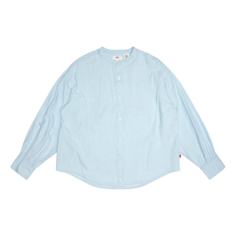 Levis Logo Casual Long Sleeves Shirt Light Blue 85434-0000