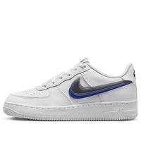 (GS) Nike Air Force 1 Low Impact Next Nature Double Swoosh 'White Black Blue' FD0688-100