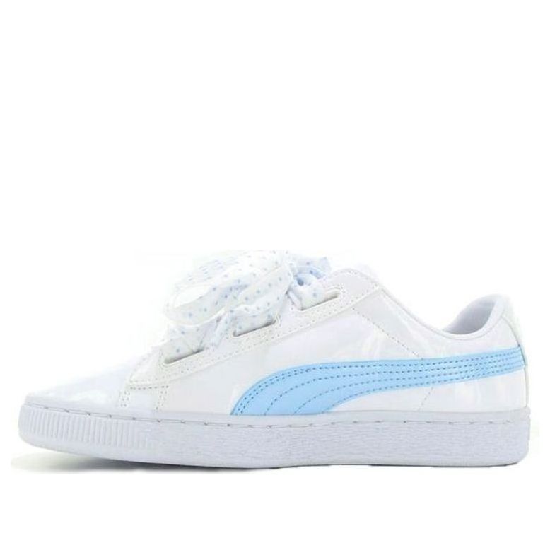 PUMA Basket Heart Patent Pink 'White Blue' 367820-01