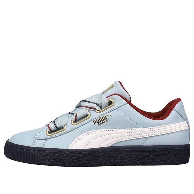 (WMNS) PUMA Basket Heart New School Casual Shoes Blue/Black 367734-02