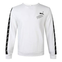 PUMA Amplified Crew Round Neck Casual Pullover White 586914-02