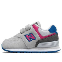 New Balance Hook / Loop 574 Grey Pink Toddler IV574JGO
