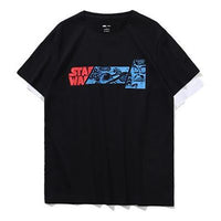 Li-Ning Star War Series Anime Alphabet Printing Short Sleeve Black AHSP739-2