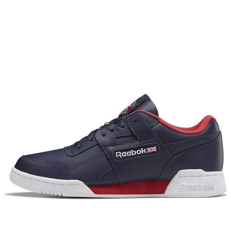 Reebok Workout Plus Navy Blue Skate Shoes 'Red Blue' DV8750
