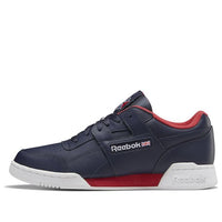 Reebok Workout Plus Navy Blue Skate Shoes 'Red Blue' DV8750