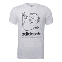 adidas originals Fun Tee Character Round Neck Short Sleeve White CZ1765