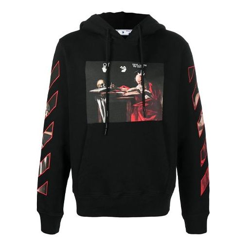 Off-White Caravaggio Printing Loose Fit Black OMBB034R21FLE0041025