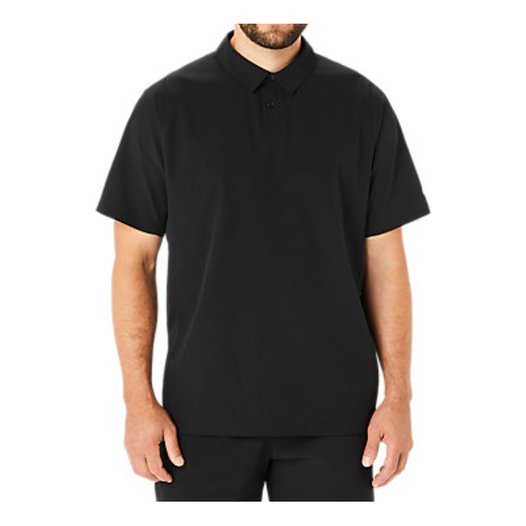 ASICS Actibreeze Panel Jacquard Polo Shirt 'Black' 2031E456-001