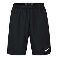 Men's Nike Solid Color Brand Logo Printing Training Shorts Black DQ1894-010