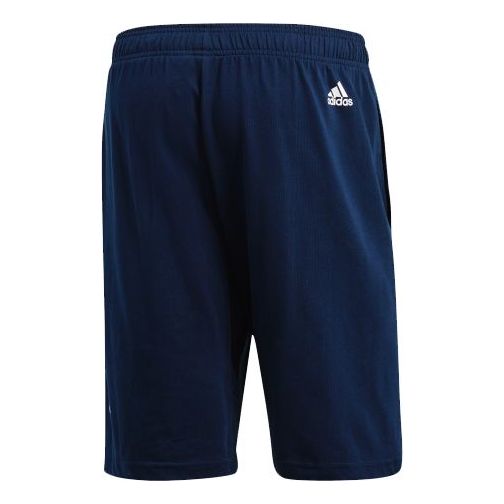 Men's adidas Ess Lin Shor SJ Sports Stylish Knit Navy Blue Shorts BS5028