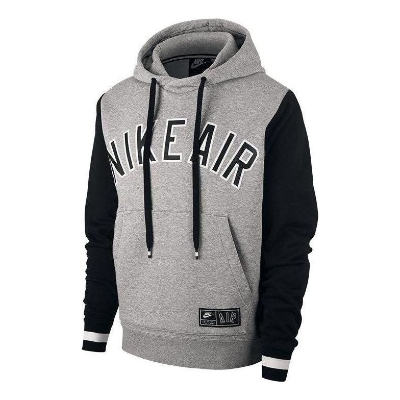 Nike Air Varsity Hoodie Grey 'Heather Grey Black' AR1817-063