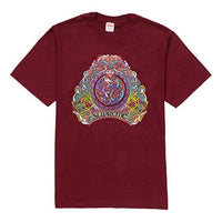Supreme SS19 Knot Tee Burgundy Printing Short Sleeve Unisex Red SUP-SS19-253
