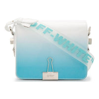 (WMNS) Off-White Flap shoulder bag Mid Blue OWNA011R20G990683100