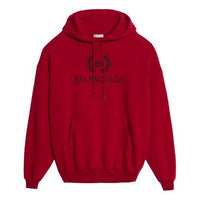 (WMNS) Balenciaga Alphabet Hoodie Red 556111TDV046064
