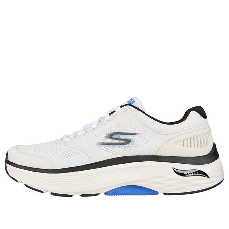 Skechers Max Cushioning Arch Fit 'White Black Blue' 220336-WBKB