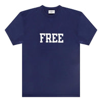 Balenciaga Free Logo T-Shirt 'Navy' 612965TKVD33967