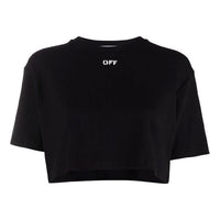(WMNS) Off-White Logo Micro Mark Short Sleeve Slim Fit Version Black OWAA081F21JER0011001