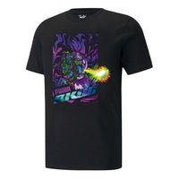 PUMA x RKDO Crossover Printing Round Neck Short Sleeve Black 532742-01