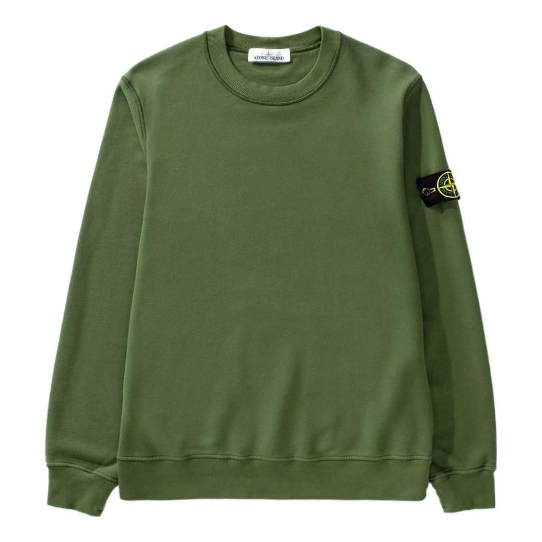 STONE ISLAND Garment Dyed Classic Sweatshirt 'Olive' 771563020-V0058