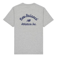 New Balance Athletics Back Print T-shirt Asia Sizing 'Grey' AMT42323-GHM