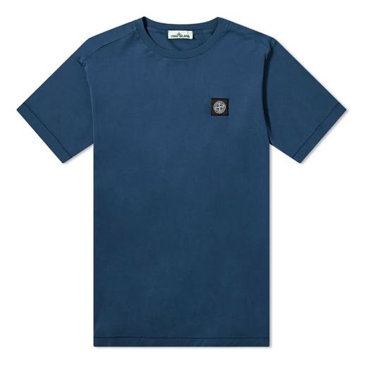 STONE ISLAND Garment Dyed Patch Logo Tee Logo Tee 721524113-V0028