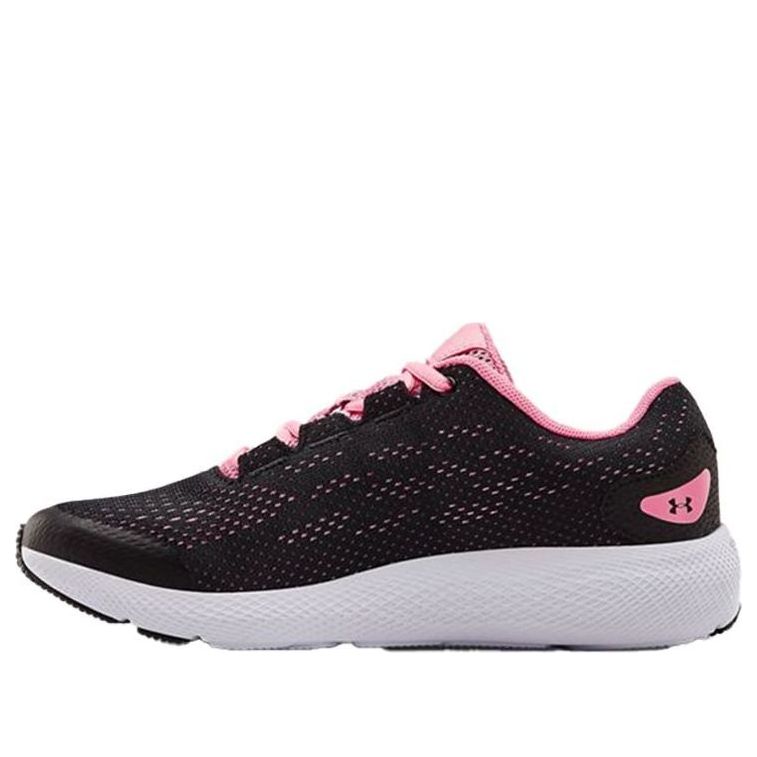 (GS) Under Armour Charged Pursuit 2 'Black Pink' 3022860-002