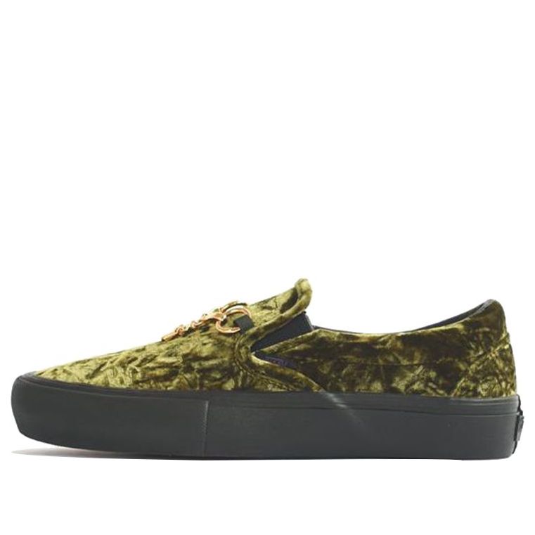 Vans Needles x Classic Slip-On VLT LX 'Green Velvet' VN0A3QXYSI0