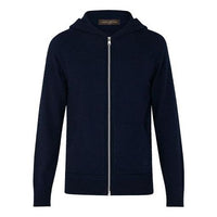 Men's LOUIS VUITTON FW21 Solid Color Zipper Blue 1A31S0
