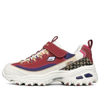 (GS) Skechers D Lites Low Top Running Shoes Red/White/Black 302520L-MULT