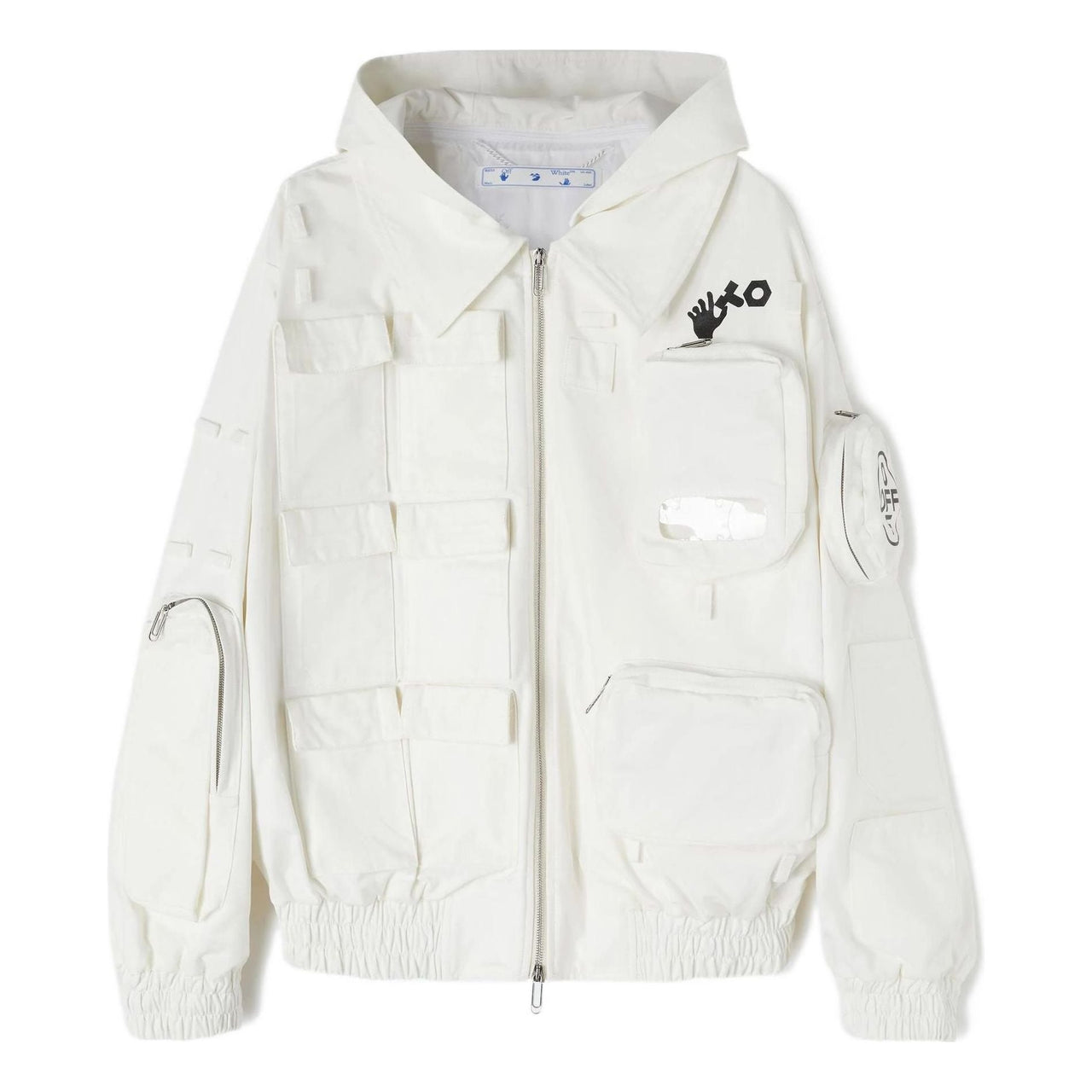 Off-White x C/o Teenage Engineering Crossover Solid Color Hooded Track Jacket Unisex White OMAA027T22JER0091000