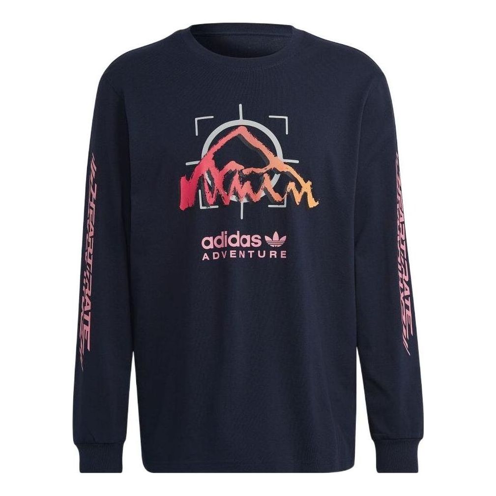 adidas Original Adventure Ride Long Sleeve Tee 'Navy Blue' HP1104