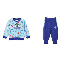 (GS) Skechers Letter Full Print Casual Set 'Blue' L321B040