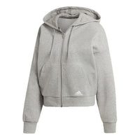 (WMNS) adidas Mh 3S Dk Hd Sports Hooded Jacket Gray EB3823