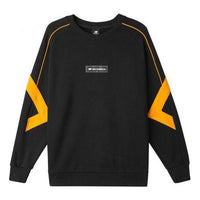 New Balance Athletics Logo-Print Sweatshirt Asia Sizing 'Black Orange' AMT11326-BK