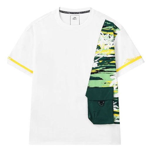 FILA x 3.1 phillip lim Jointly Signed Pattern Printing Round Collar Male White F11M126102F-IV