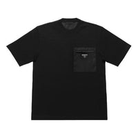 Men's PRADA Classic Logo Triangle Short Sleeve Black UJN661-1WQ5-F0002