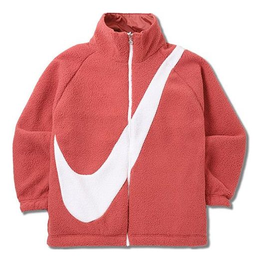 (WMNS) Nike lamb's wool reversible Jacket Asia Edition Red CI8938-897
