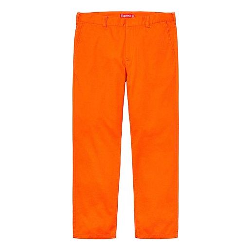 Supreme FW19 Week 1 Work Pant Long Pants Unisex Orange SUP-FW19-128