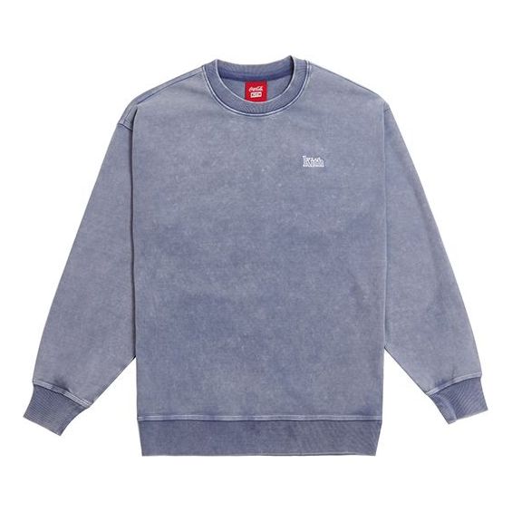 KITH x Coca Cola Crossover Small KITH Logo Distress Round Neck Washed Blue KHW2136-109