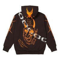PALACE x Lotties Crossover Devil Hood Pattern Printing Loose Brown P20HD022