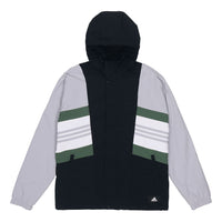 adidas UB JKT CB Fleece Lined Stay Warm Sports Woven Hooded Jacket Silver Gray GU1739
